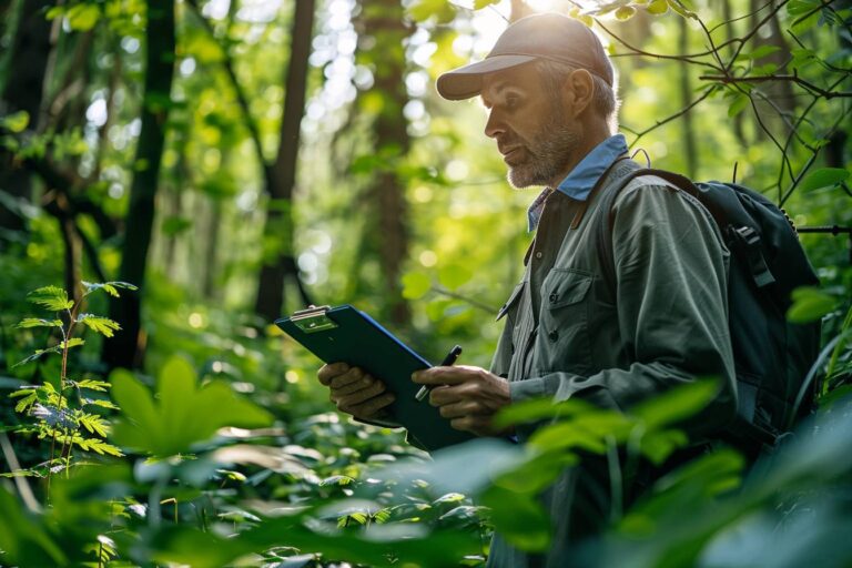investir dans les forêts : photo d'une forêt dense et verdoyante sous un ciel lumineux