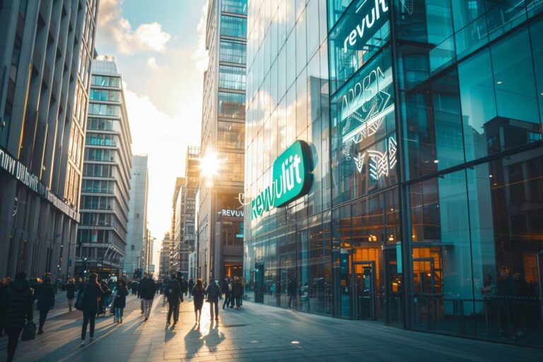 Revolut : vue de l'application mobile Revolut sur smartphone