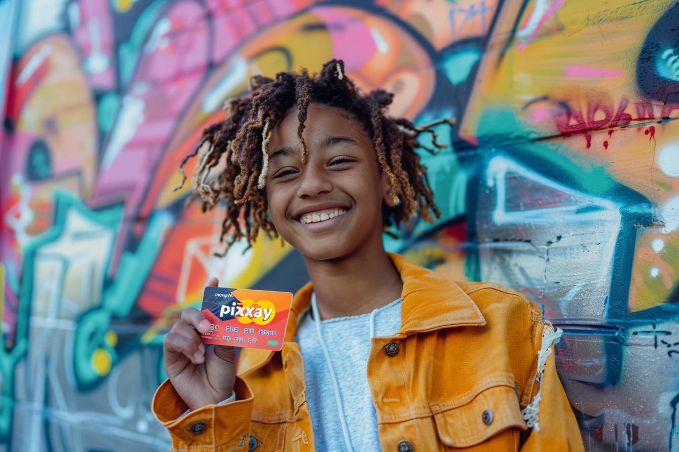 néobanque : illustration de la carte bancaire PixPay sous supervision parentale digitale