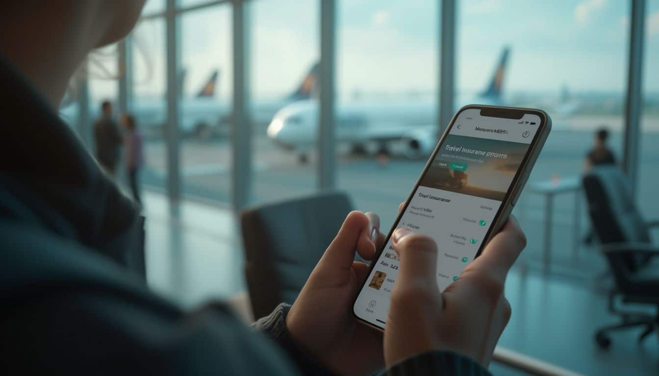 assurance voyage N26 : illustration d'un voyageur assuré avec carte N26