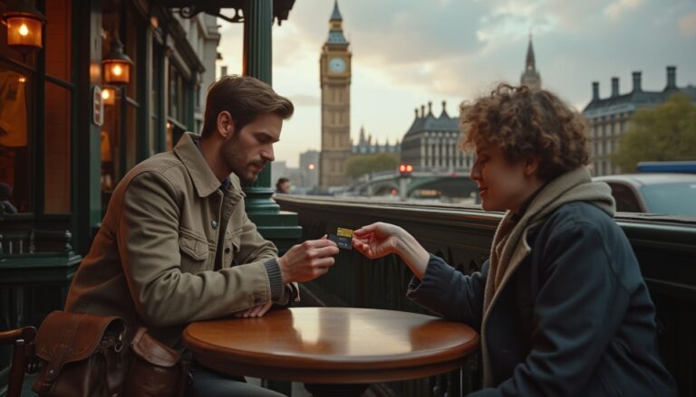 utilisation carte bancaire en Angleterre : carte bancaire posée sur une carte du Royaume-Uni