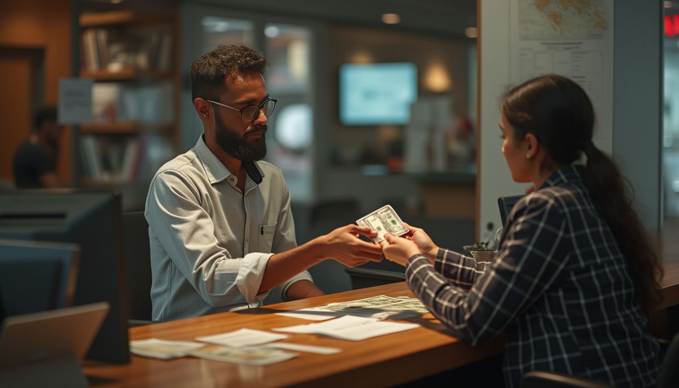 compte bancaire : image illustrant une carte bancaire et des billets d'argent