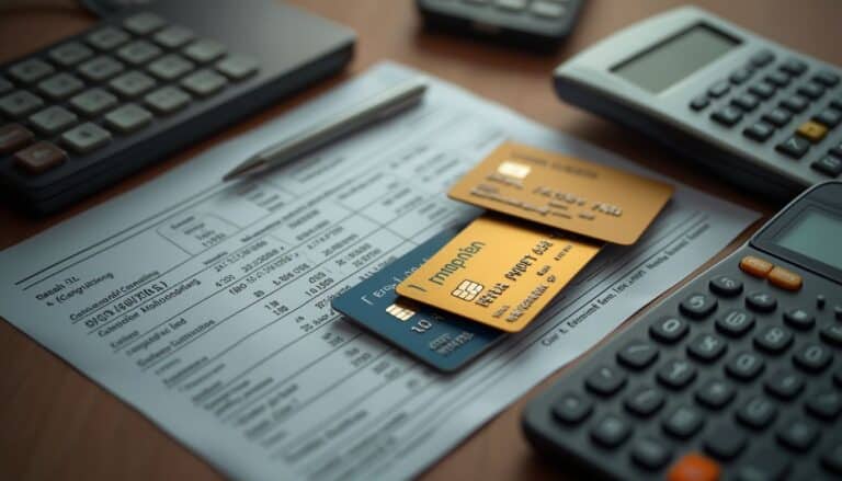 cotisations des cartes bancaires : illustration d'une carte bancaire avec des icônes de frais et d'argent
