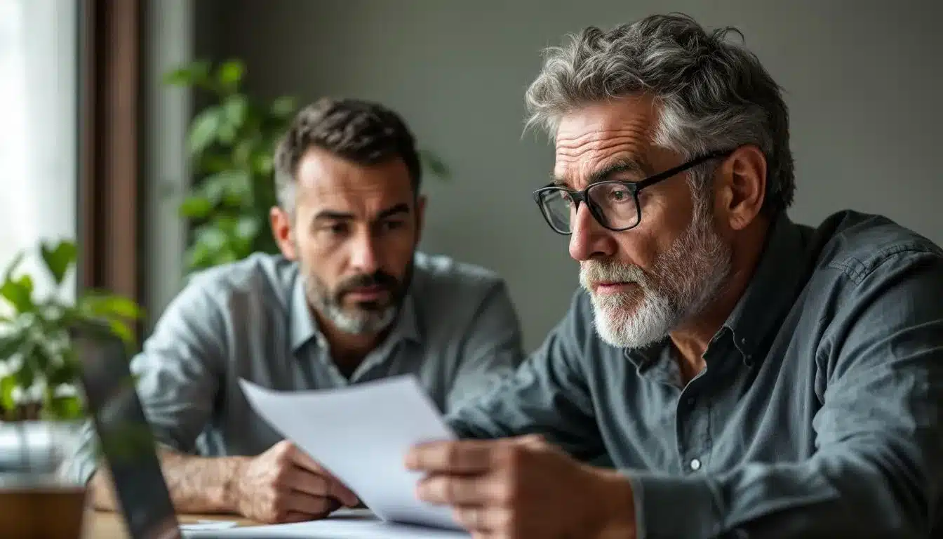 dotation aux provisions : illustration d'un comptable analysant des documents financiers