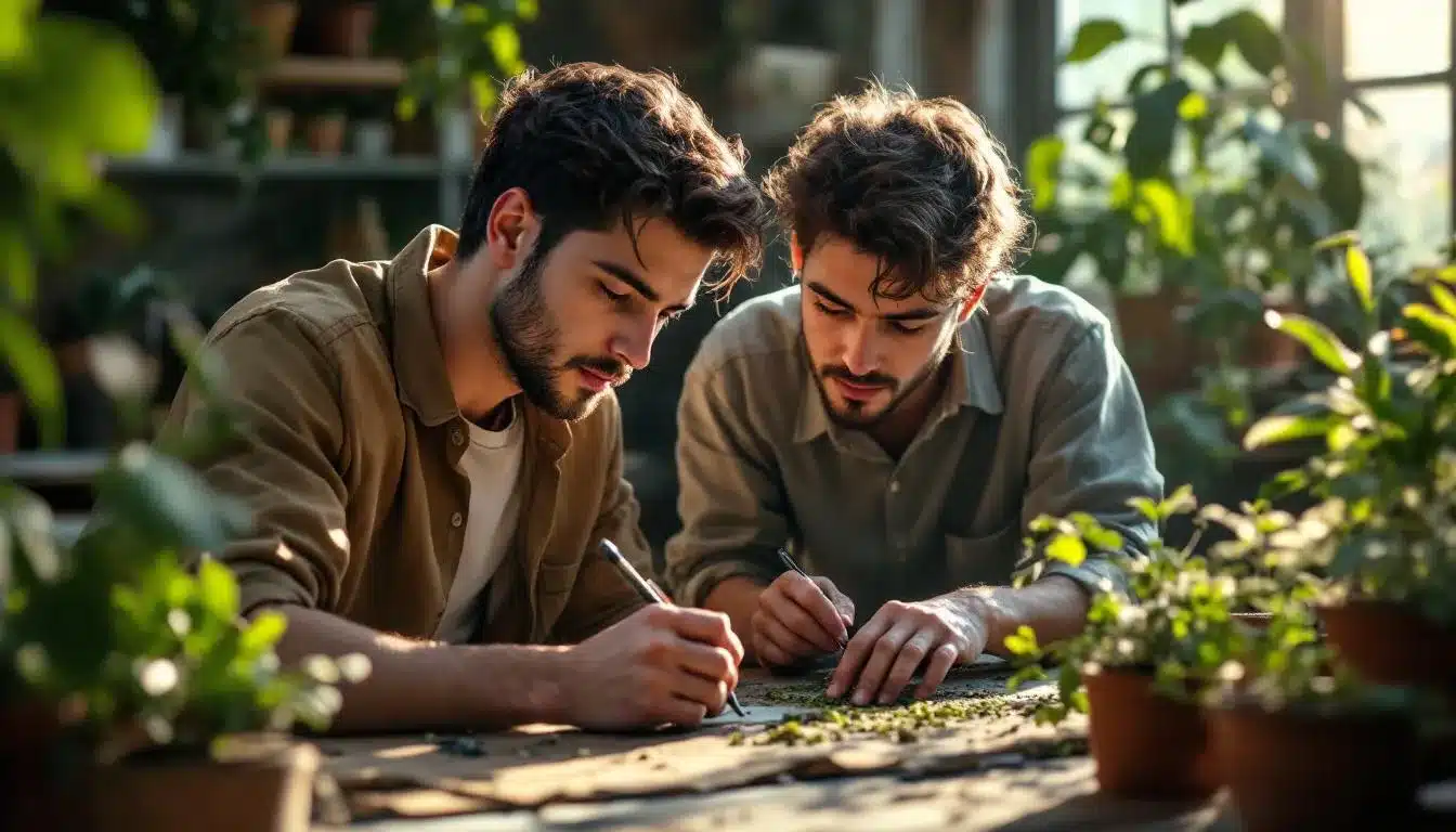CAP horticulture : jeunes en formation en horticulture avec plantes