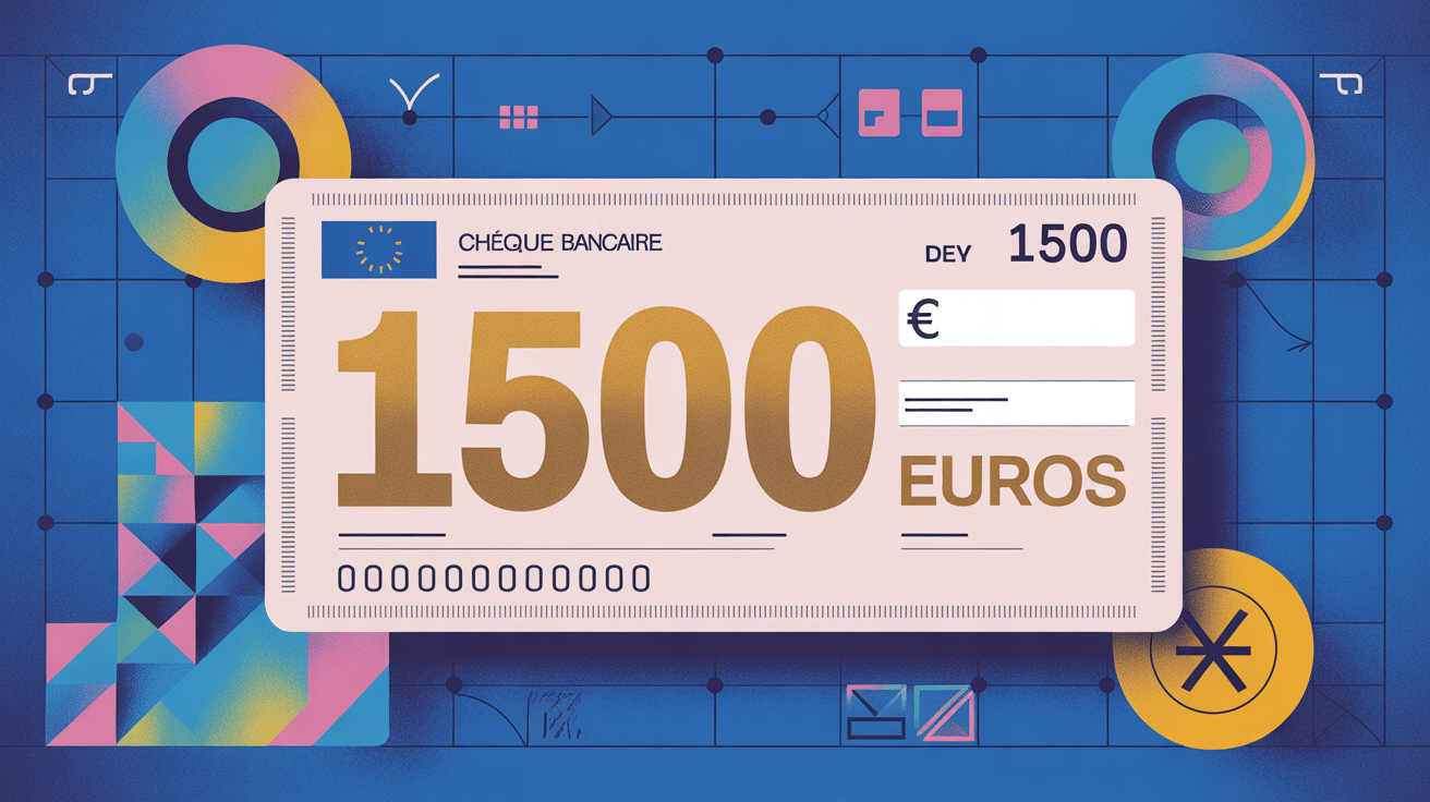 vérification chèques : un chèque bancaire avec un symbole de contrôle