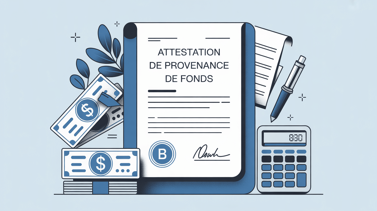 attestation de provenance de fonds : document officiel attestant l'origine légale des fonds