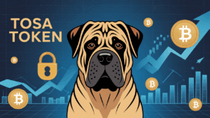 Tosa token : représentation graphique du logo du Tosa token avec un style canine Inu