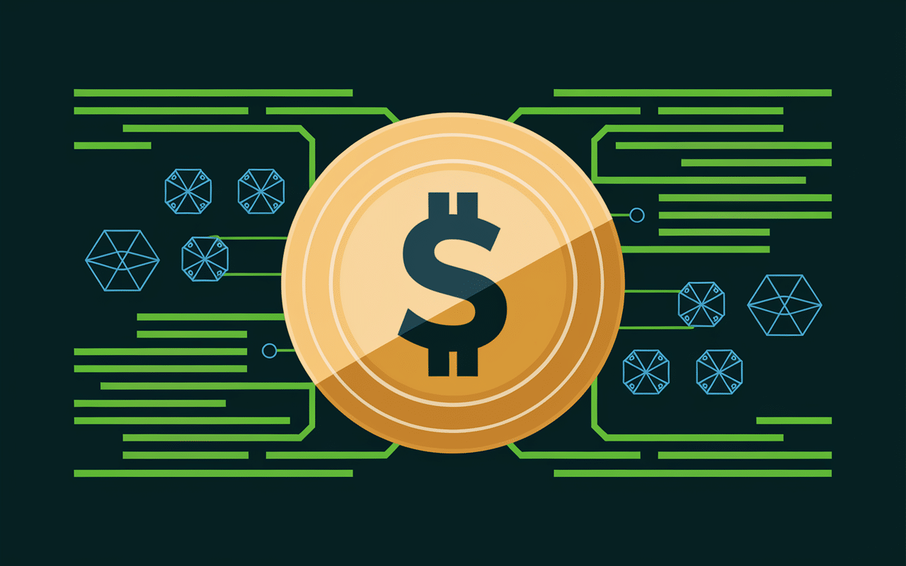 pièce numérique usdt trc20 symbole dollar blockchain
