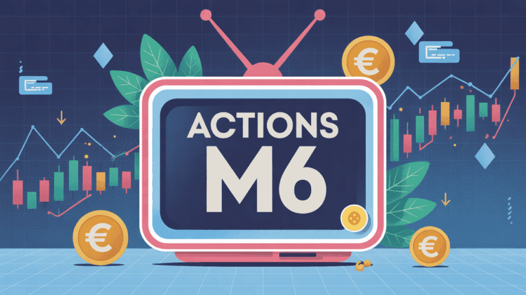 Illustration actions M6 stylisée