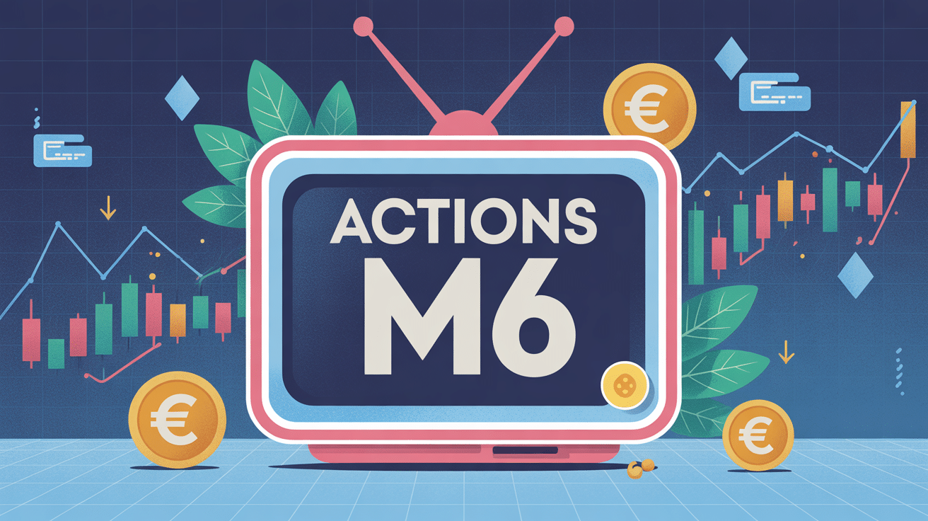 Illustration actions M6 stylisée