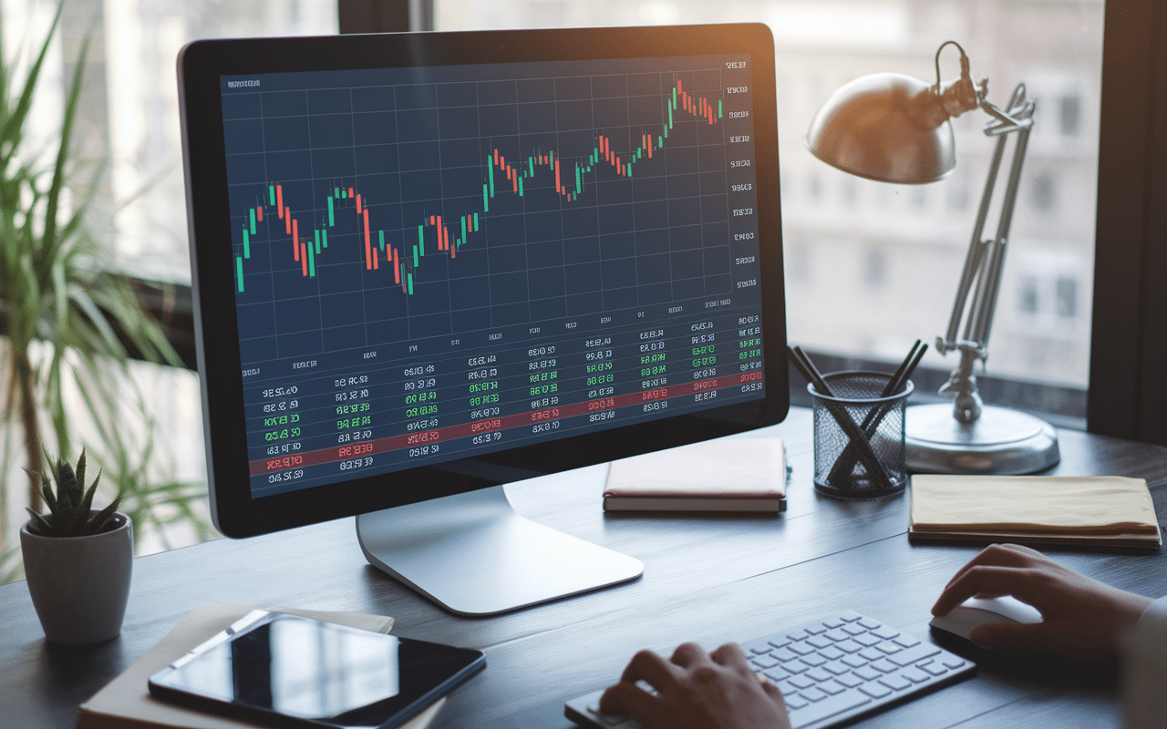 Ecran de trading actions M6