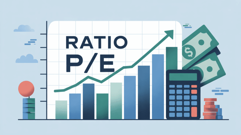 Graphique et calculatrice pour ratio P/E