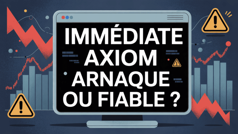 Écran affichant Immediate Axiom avec alertes