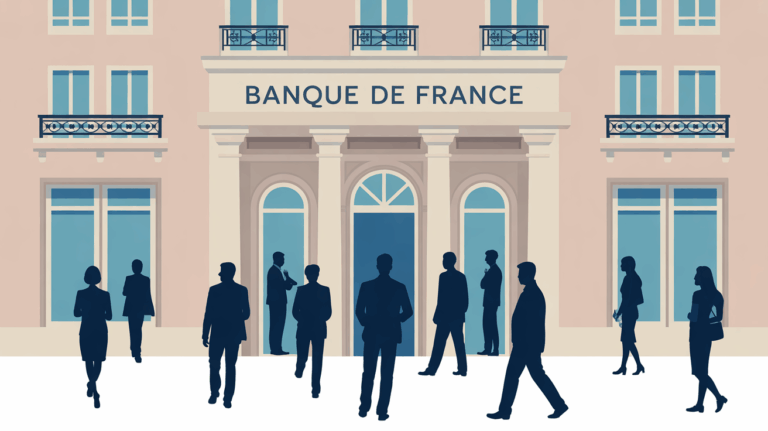 Facade Banque de France institution et clients