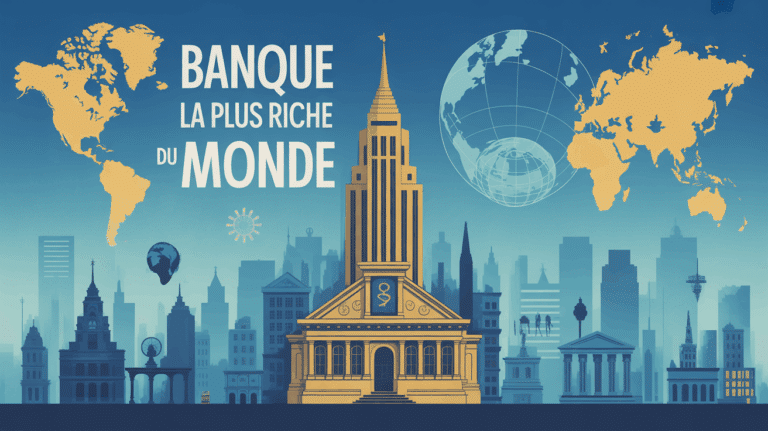 Banque la plus riche du monde illustration monumentale