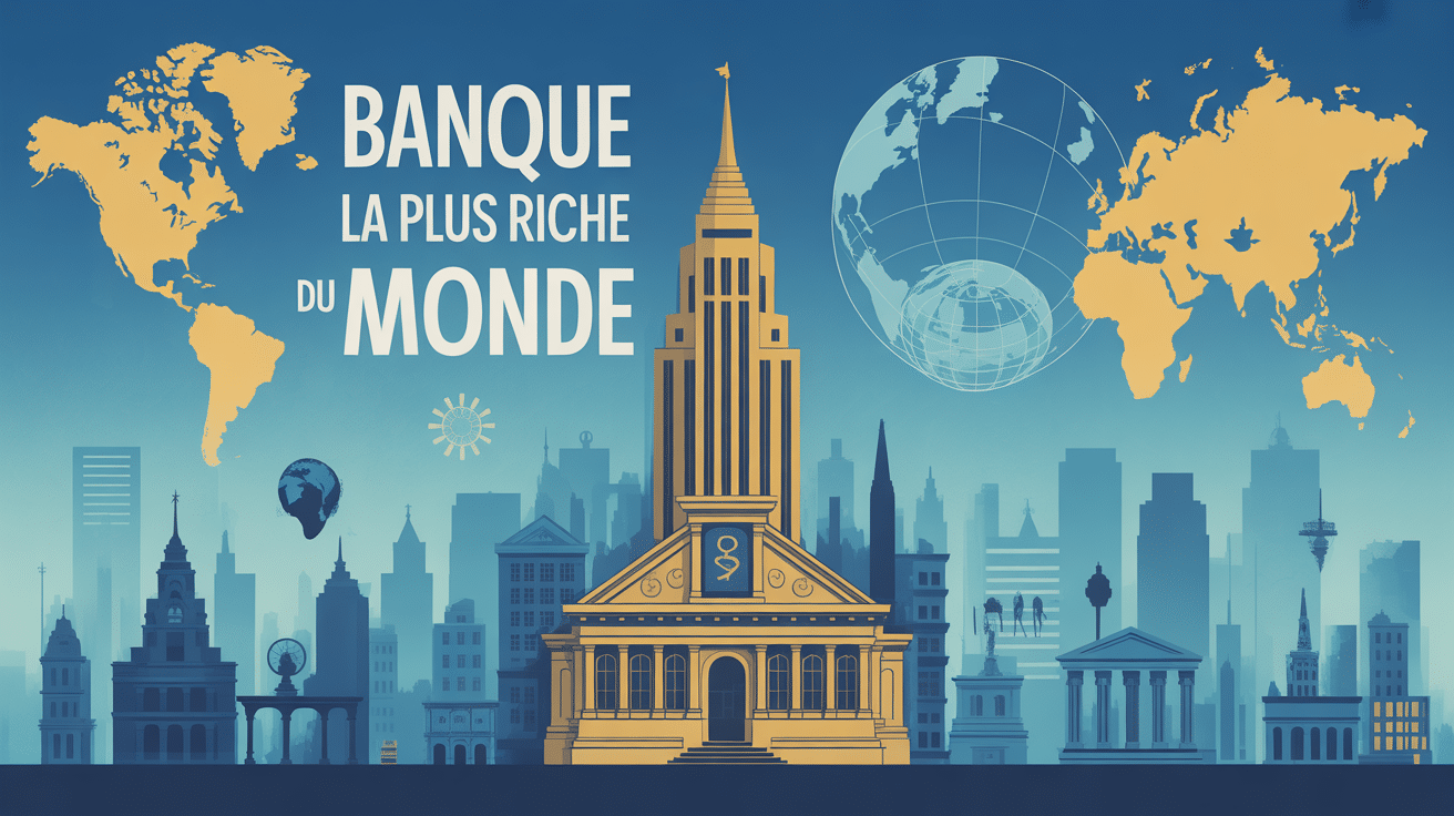 Banque la plus riche du monde illustration monumentale