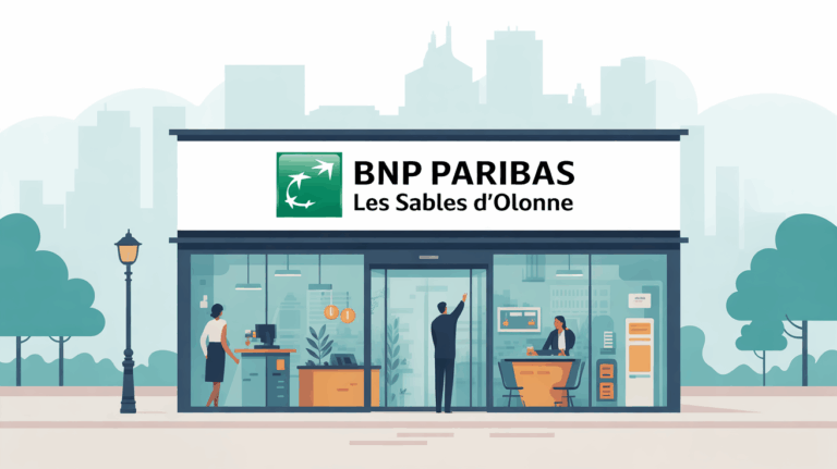 Agence BNP Paribas Les Sables d'Olonne facade moderne