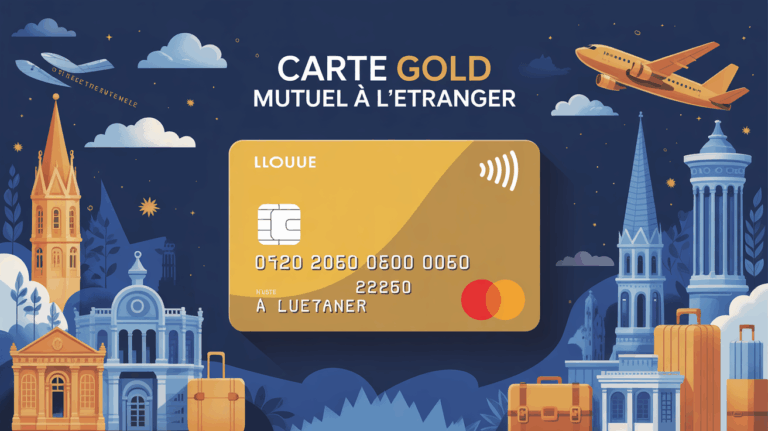 Visuel carte Gold Crédit Mutuel sur fond monuments et voyage