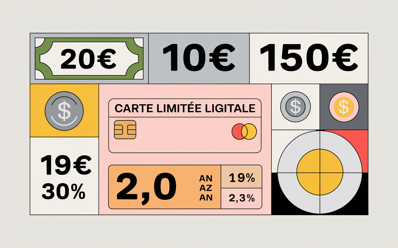 Carte prépayée La Banque Postale, tarifs, plafonds, frais en chiffres