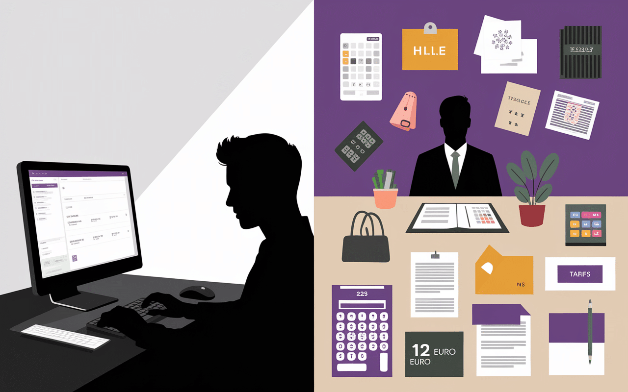 Comparatif banque en ligne et traditionnelle visuel