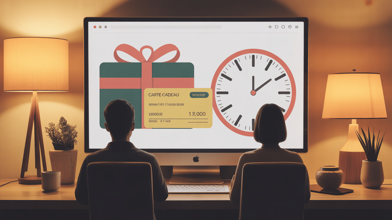 Processus conversion cheque Cadhoc carte Amazon 10 min