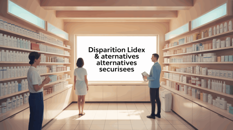 pharmacie moderne avec crèmes dermatologiques Lidex alternatives