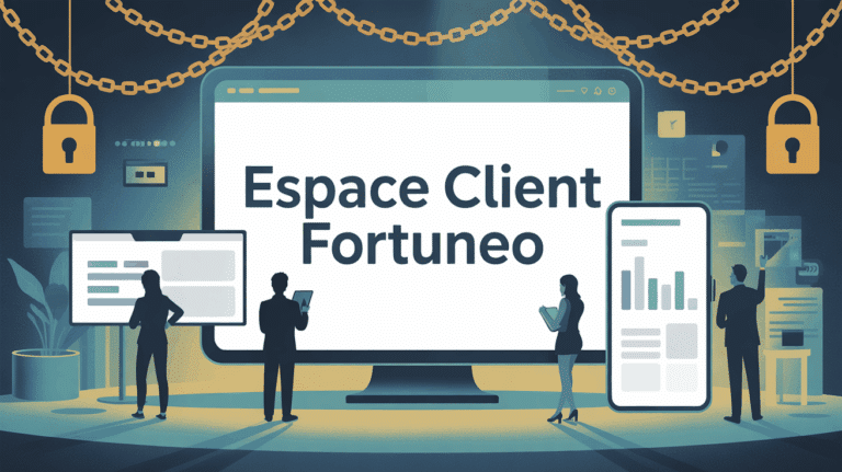 Illustration espace client Fortuneo digital sécurisé