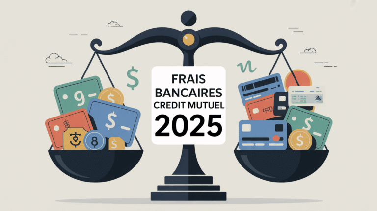 Balance symboles financiers frais bancaires Crédit Mutuel 2025