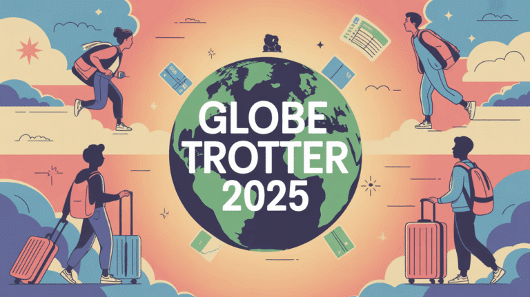 Globe Trotter 2025 jeunes voyageurs carte valise monde