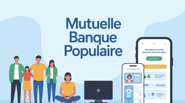 Famille devant ordinateur simulateur mutuelle Banque Populaire