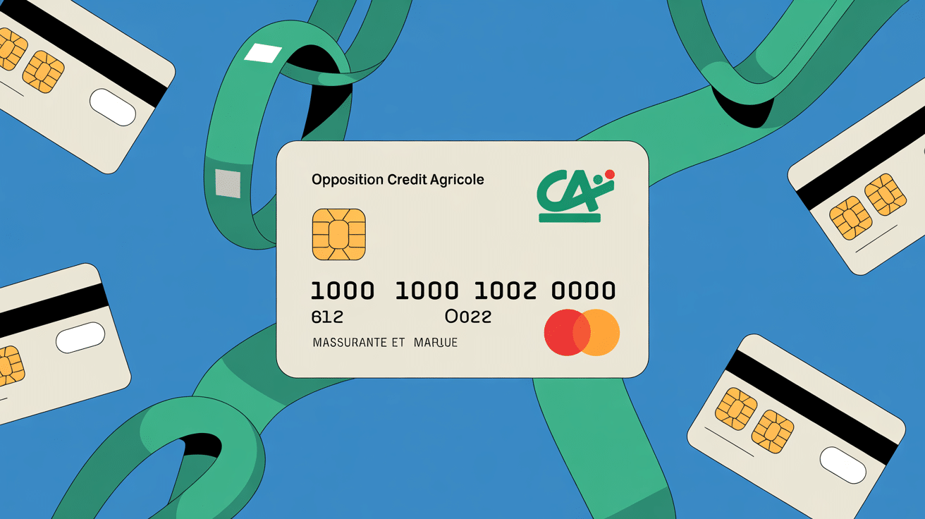 Illustration carte bancaire Credit Agricole securisee