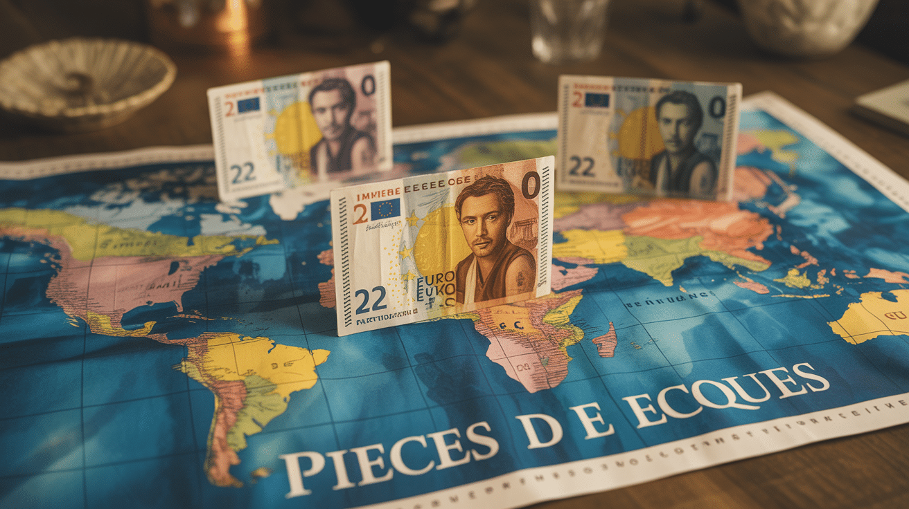 grossissement pieces de 2 euros grecques illustration