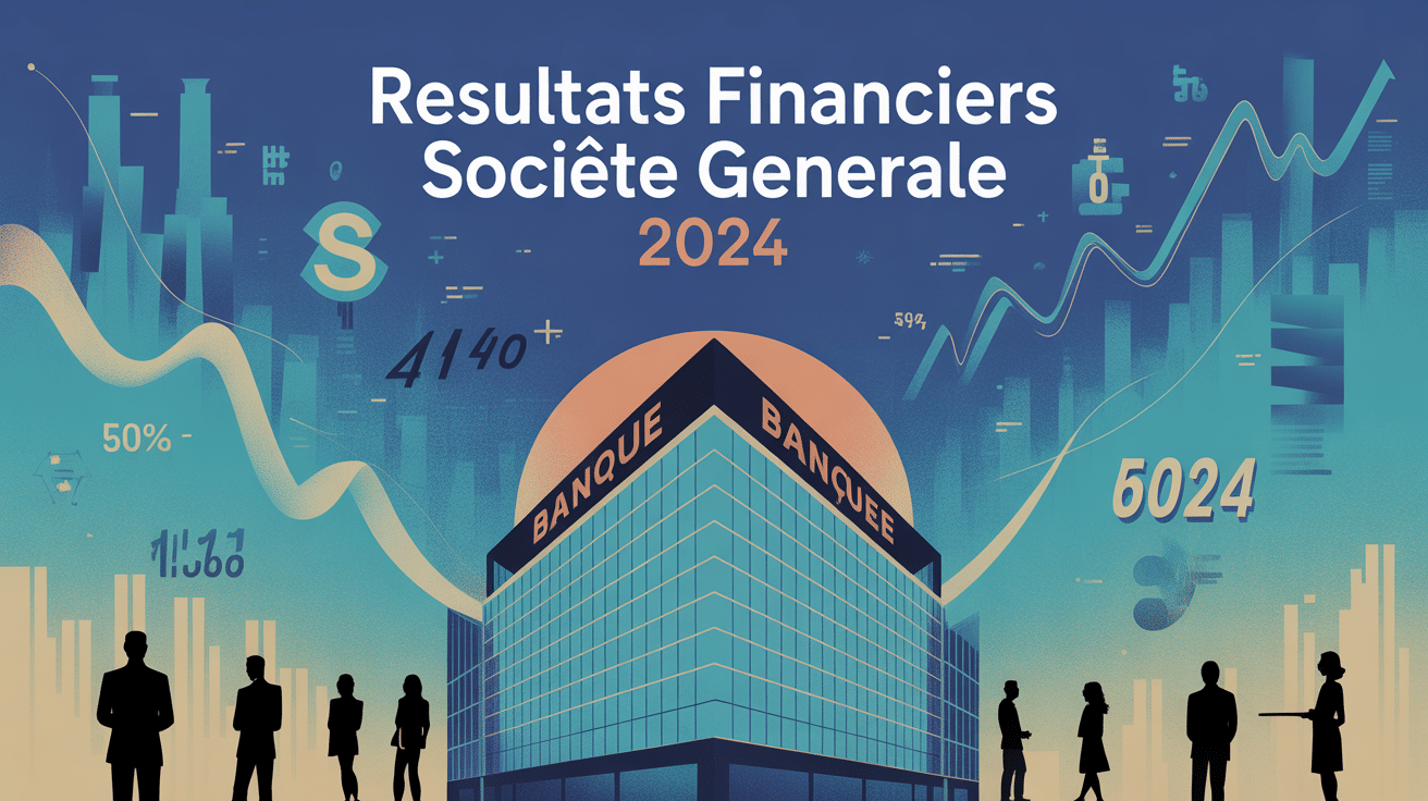 Illustration resultats financiers Societe Generale 2024 banque CET1 dividende