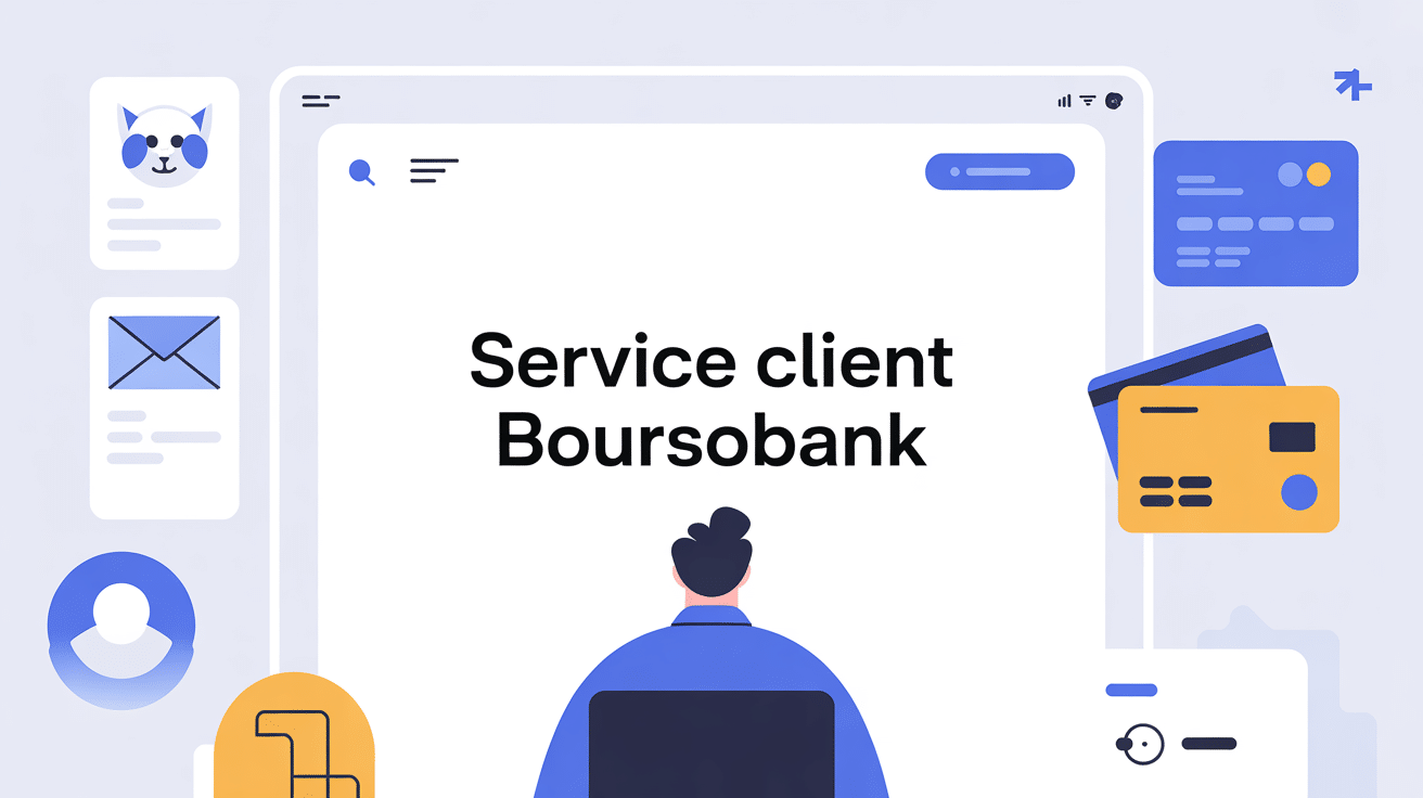Service client BoursoBank digitalisé, interface web et mobile
