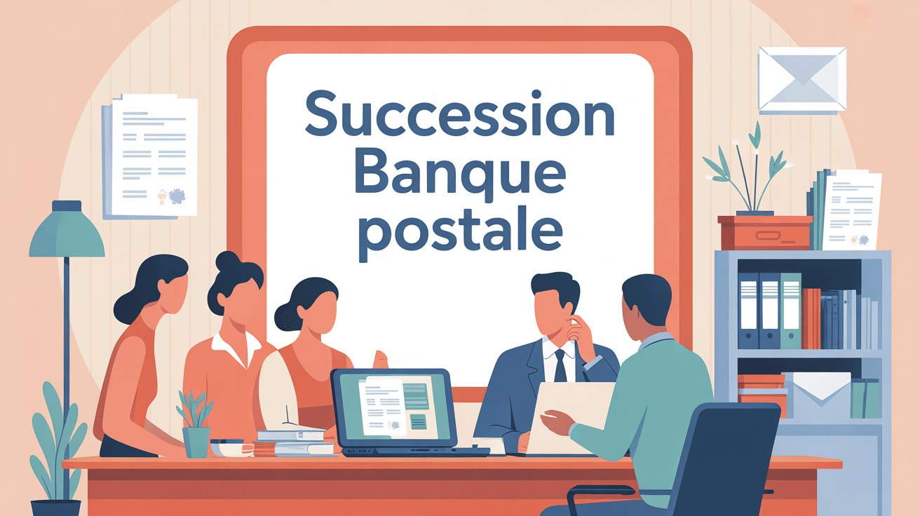 bureau administratif succession Banque Postale famille et dossier