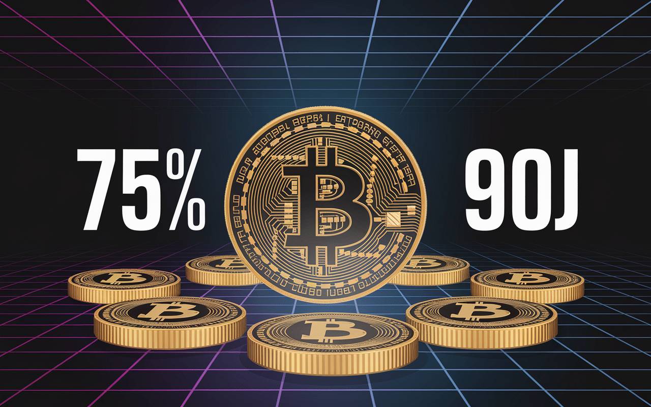 Graphique Altcoin Season Index seuil 75% sur 90 jours