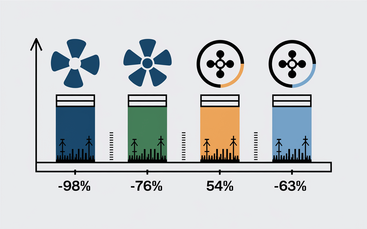 Graphique variation Hopium hydrogène cleantech
