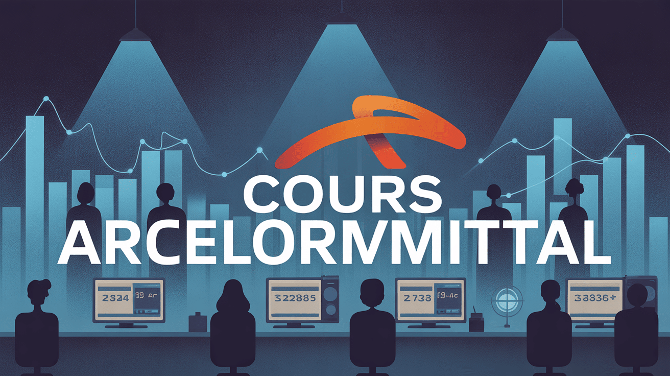 Graphique action ArcelorMittal et chiffres boursiers