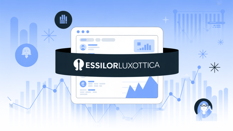 Graphique boursier EssilorLuxottica sur ecran ordinateur