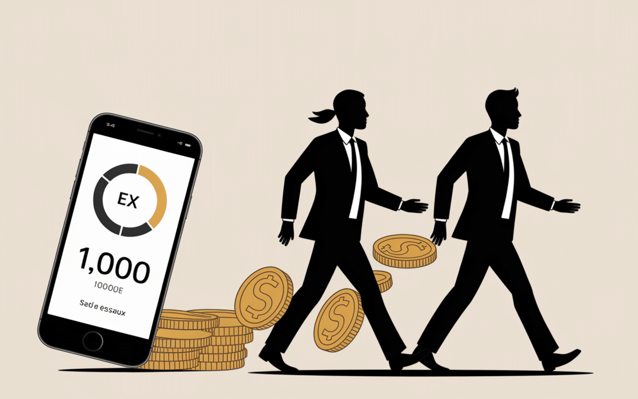 Marcher smartphone jauge pas application rémunératrice
