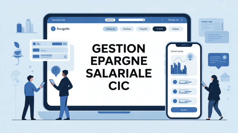 interface digitale gestion epargne salariale CIC