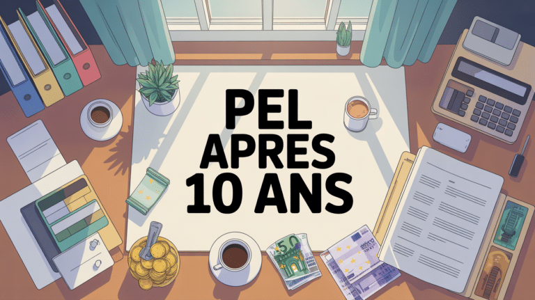 PEL après 10 ans sur bureau moderne, optimisation epargne bancaire