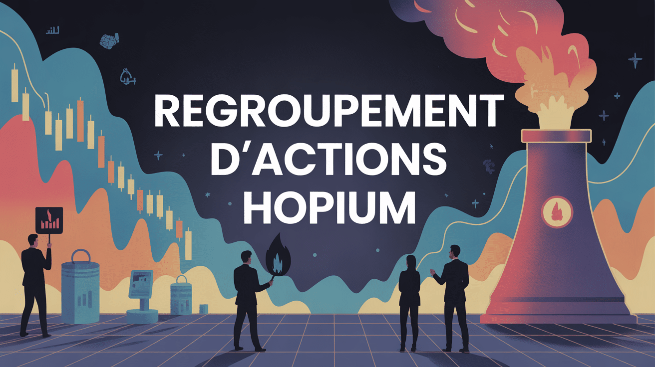 Illustration regroupement actions Hopium marché hydrogène