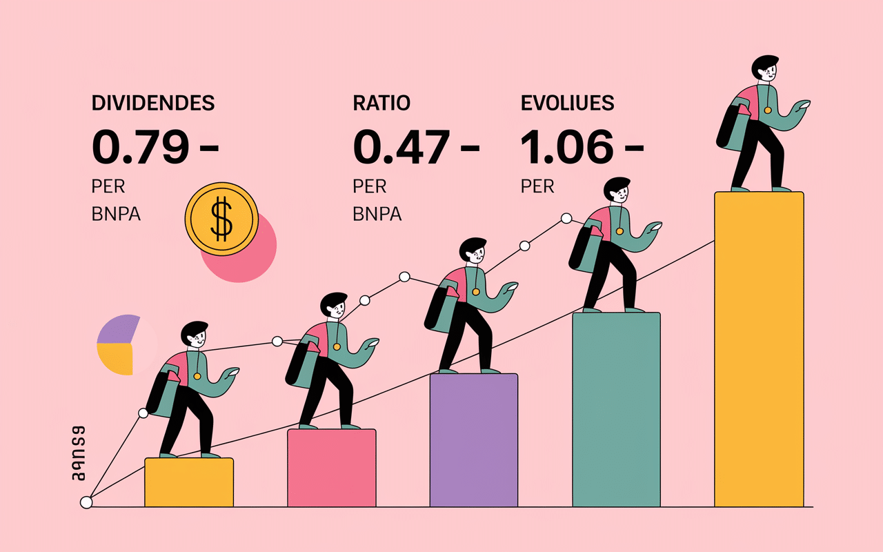 Chronologie dividendes Action ALD, ratios PER