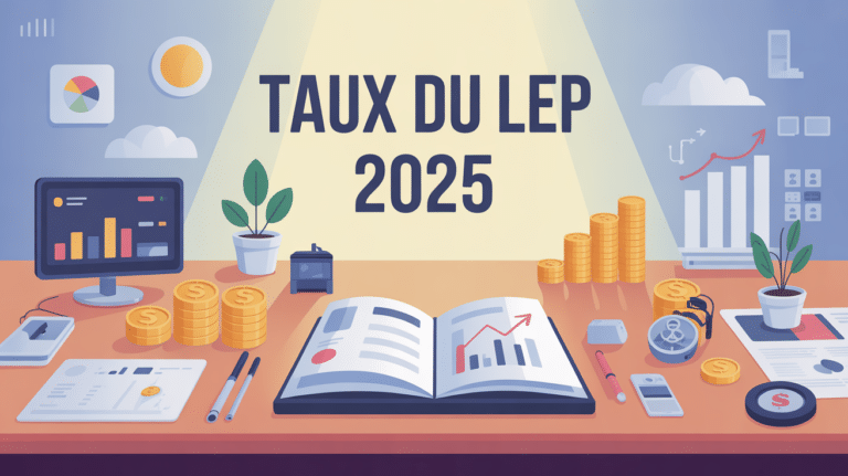 Dossier financier et taux LEP 2025 en visuel clair