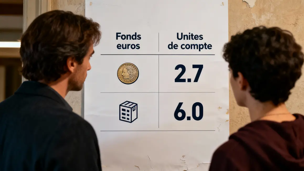 Tableau comparatif assurance vie fonds euros et unités de compte