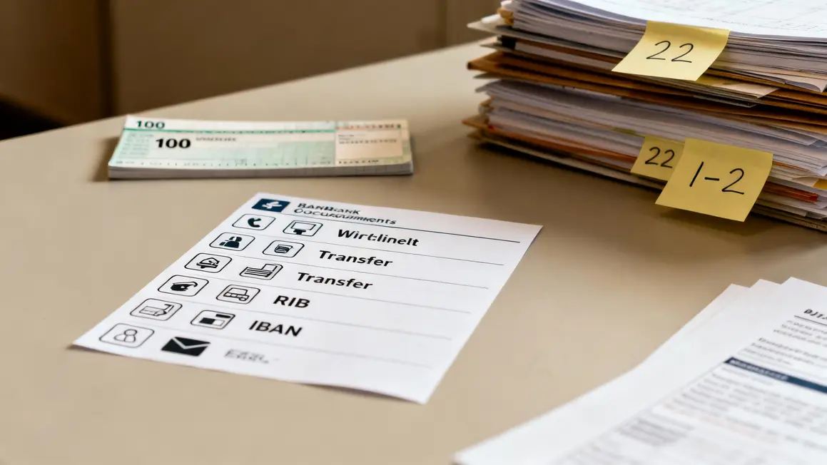 vérifier avant changement de banque liste documents bancaires virements RIB IBAN