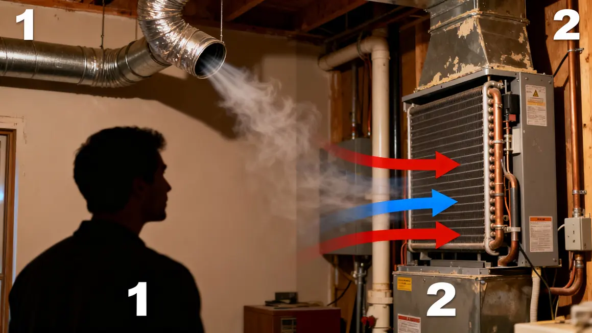 Schéma technique VMC simple flux et double flux avec flèches