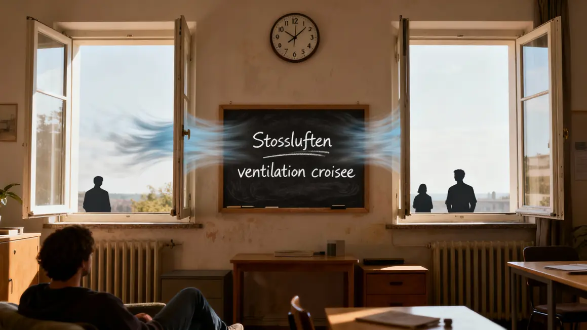 ventilation croisée et stossluften bonnes pratiques maison